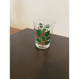 6 Pc Holiday Double On The‎ Rocks Set Vintage Indiana Glass